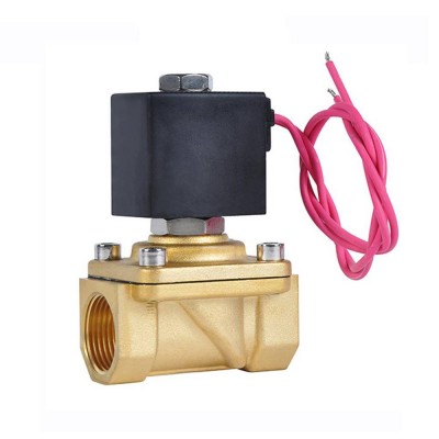 COVNA 24vdc Automatic 12V 24V Brown Brass Ball Valve Electric Water Flow Control Solenoid Valve