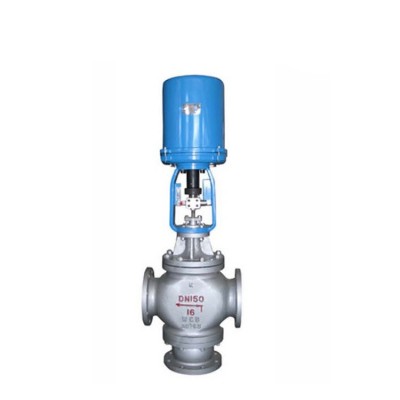 Brass WCB Carbon Steel or Stainless Steel Electric 3 Way Mixing Diverting Globe Control Valve