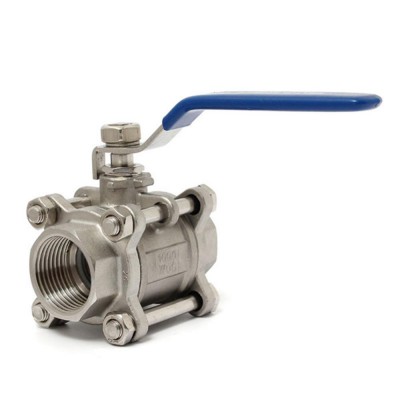 COVNA 1 inch Water Treatment Stainless Steel 3 Pieces PN25 2 Way Ball Valve